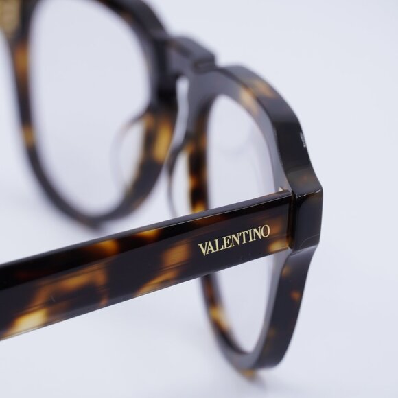 Valentino V-TALE II VLX-139B Eyeglasses Havana 52mm Aviator Frame - Picture 7 of 11